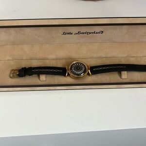 Lady's Earnest borel 1960's Gold-Plated Kaleidoscope Cocktail Wrist Watch.